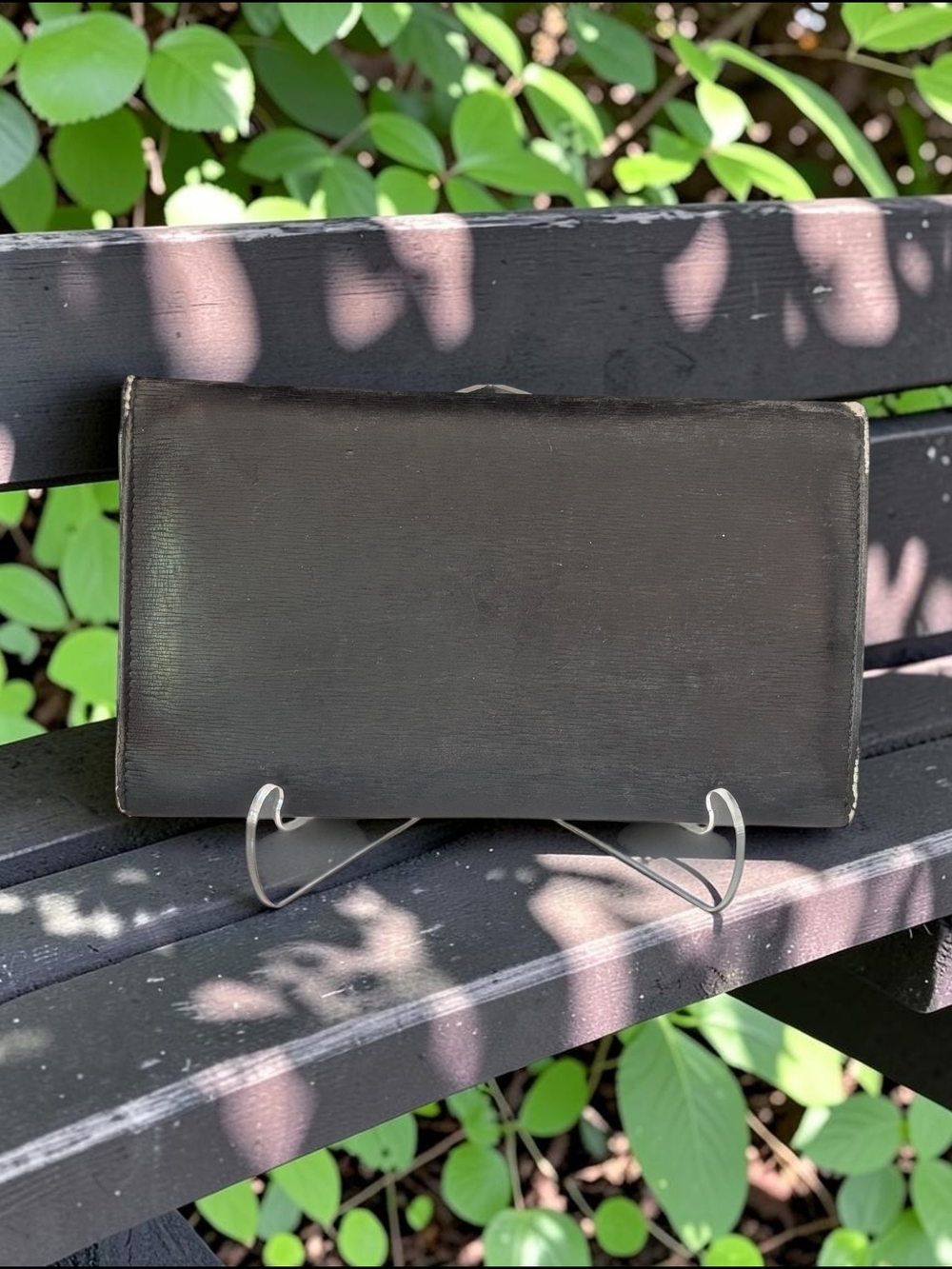 Kieselstein-Cord Vintage Black Leather Trifold Wallet - Picture 2 of 8